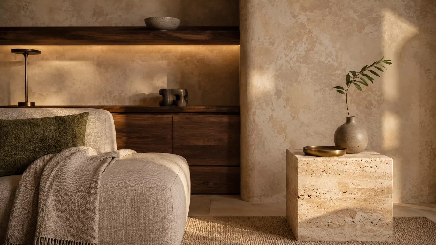 Earth Tone Luxury Interior Materials Using earthy tones in a serene, luxurious interior design